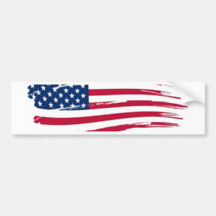 Amerikaanse vlag bumpersticker