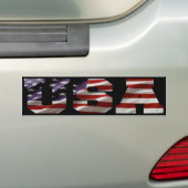 Amerikaanse vlag Bumpersticker (Op auto)