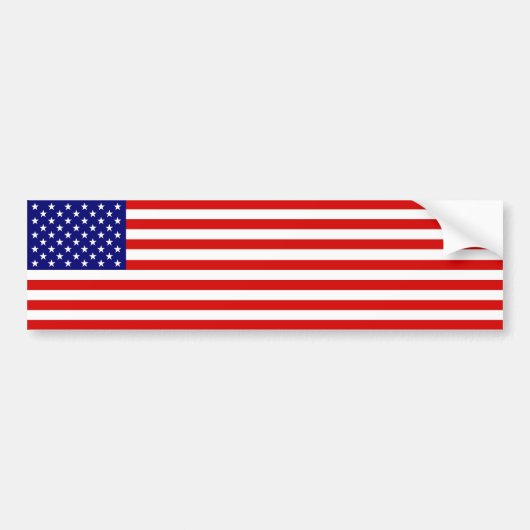 Amerikaanse vlag bumpersticker (Voorkant)