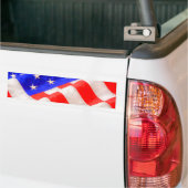 Amerikaanse vlag Bumpersticker (Op Truck)