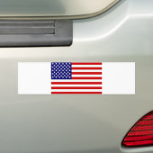 Amerikaanse vlag bumpersticker (Op auto)