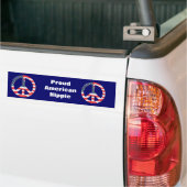Amerikaanse vlag bumpersticker (Op Truck)