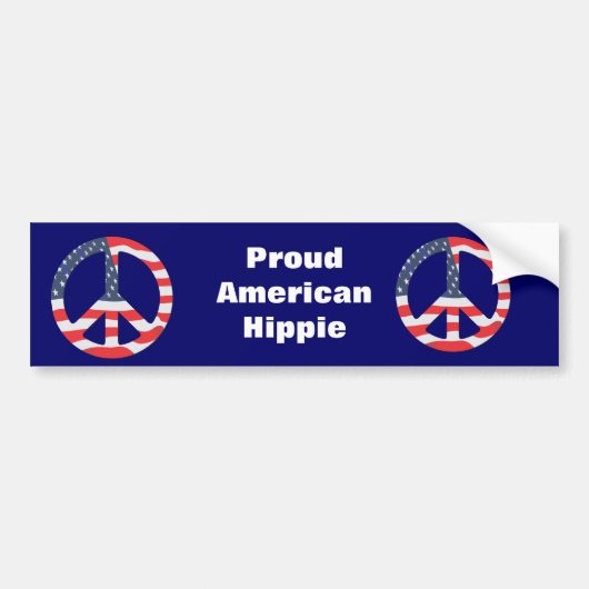 Amerikaanse vlag bumpersticker (Voorkant)