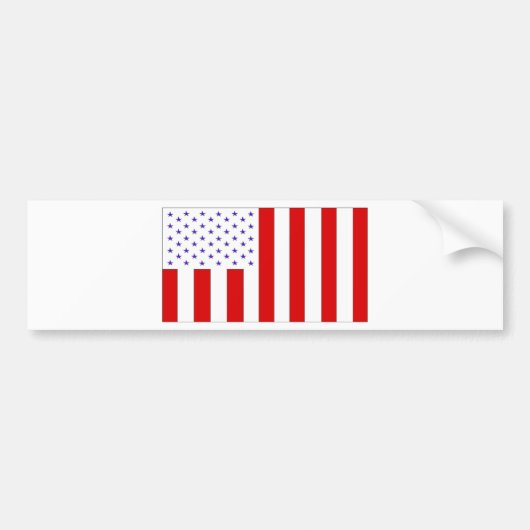 Amerikaanse vlag bumpersticker (Voorkant)