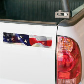 Amerikaanse vlag bumpersticker (Op Truck)