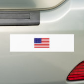 Amerikaanse vlag Bumpersticker (Op auto)