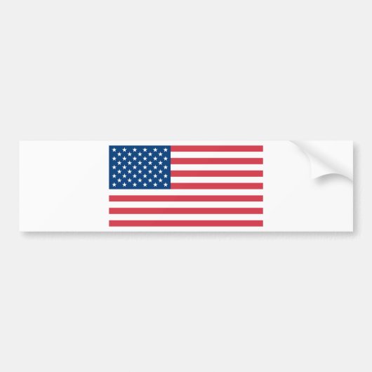 Amerikaanse vlag bumpersticker (Voorkant)