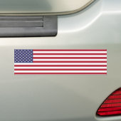 Amerikaanse vlag bumpersticker (Op auto)