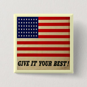  Amerikaanse vlag Button
