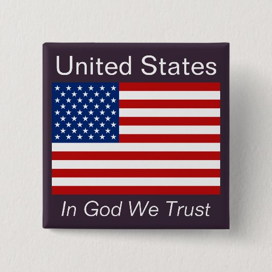 Amerikaanse vlag Button (Voorkant)