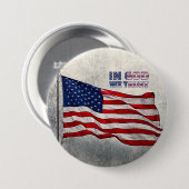 Amerikaanse vlag Button (Voorkant /achterkant)