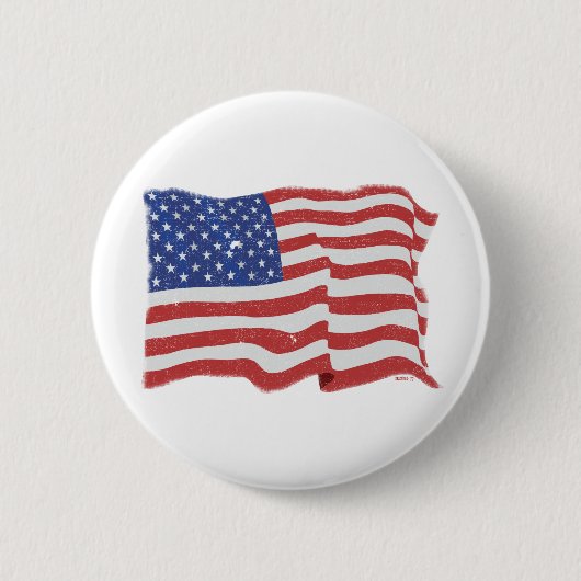 Amerikaanse vlag Button (Voorkant)