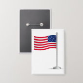 Amerikaanse vlag button (Voorkant / Achterkant)
