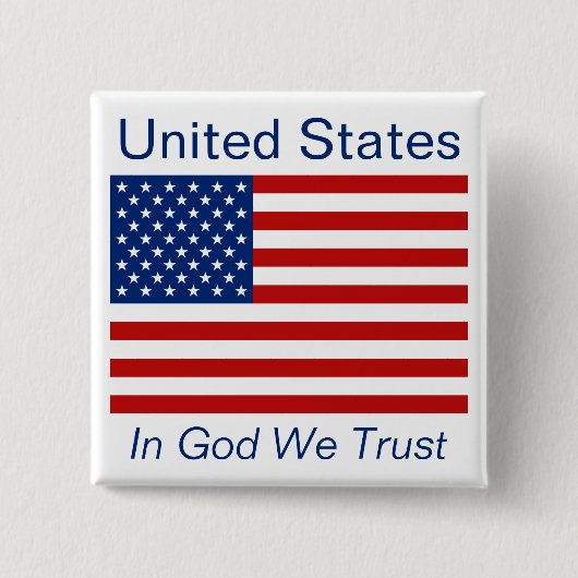 Amerikaanse vlag Button (Voorkant)