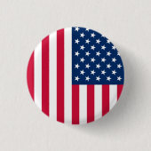 Amerikaanse vlag Button Amerikaanse vlag Patriotti (Voorkant)