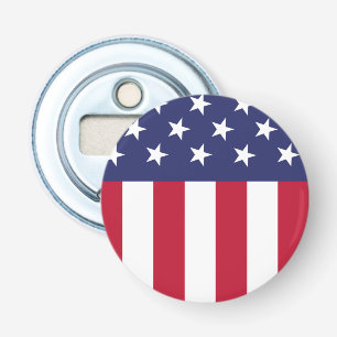 Amerikaanse vlag button flesopener