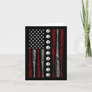Amerikaanse Vlag Bysebyll Rood Wit Blauw 4 juli Kaart