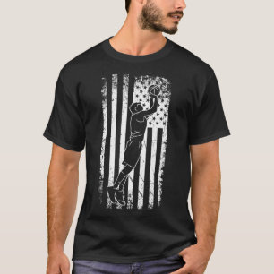 Amerikaanse Vlag Bysketbyll Kleding - Bysketbyll T-shirt