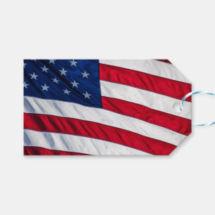 Amerikaanse vlag cadeaulabel