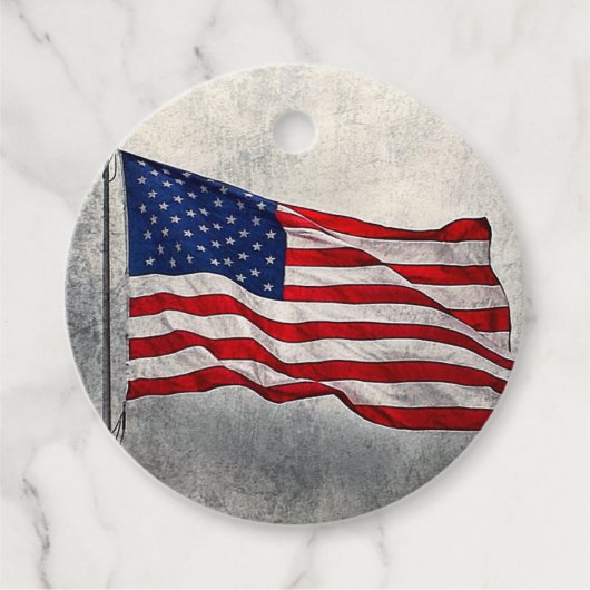 Amerikaanse vlag/CadeauLabels Bedankjes Labels (Voorkant)
