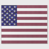 Amerikaanse vlag cadeaupapier (Vlak)