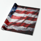 Amerikaanse vlag cadeaupapier (Uitgerold)