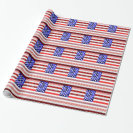 Amerikaanse vlag cadeaupapier