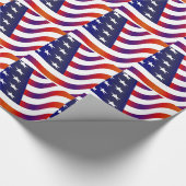 Amerikaanse vlag cadeaupapier (Hoek)