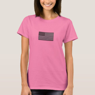 Amerikaanse vlag Camo Gray Women's: slechtzienden T-shirt