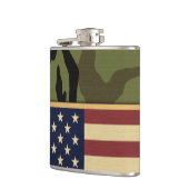 Amerikaanse vlag Camo Heupfles (Links)