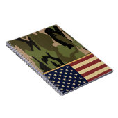 Amerikaanse vlag Camo Notitieboek (Rechterzijde)