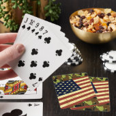 Amerikaanse vlag Camo Pokerkaarten (Insitu)