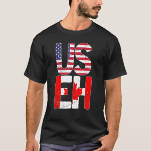 Amerikaanse vlag Canada Maple Leaf Useh Canada T-shirt