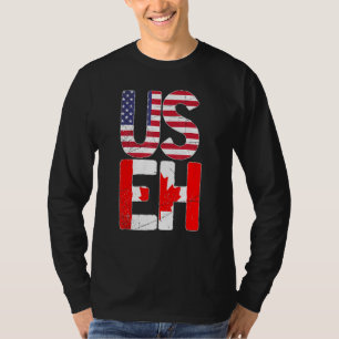 Amerikaanse vlag Canada Maple Leaf Useh Canada T-shirt