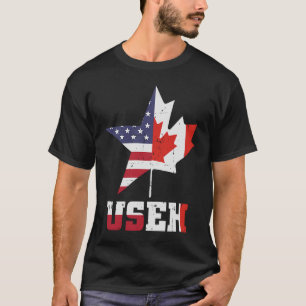 Amerikaanse vlag Canada T-shirt