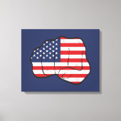 Amerikaanse vlag canvas afdruk (Voorkant)