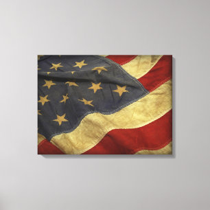 Amerikaanse Vlag Canvas Afdruk