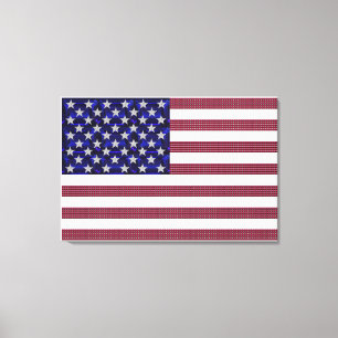 Amerikaanse vlag canvas afdruk