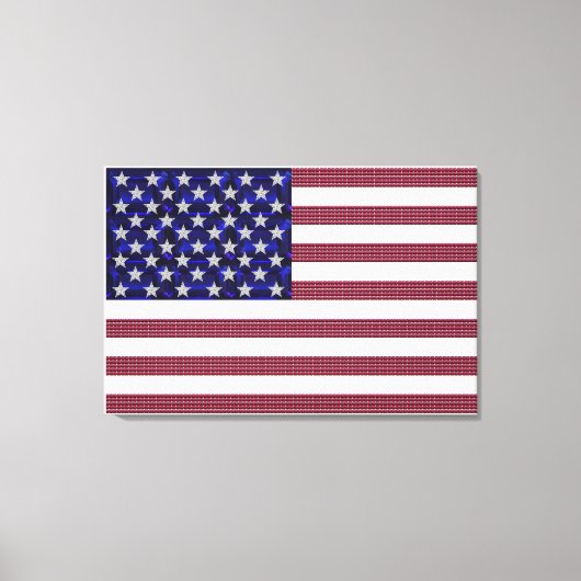 Amerikaanse vlag canvas afdruk (Voorkant)