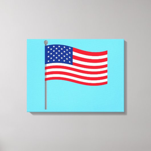 Amerikaanse vlag canvas afdruk (Voorkant)
