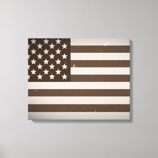 Amerikaanse vlag Canvas Afdruk (Voorkant)
