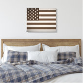 Amerikaanse vlag Canvas Afdruk (Insitu (Slaapkamer))