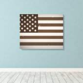 Amerikaanse vlag Canvas Afdruk (Insitu (Houten vloer))