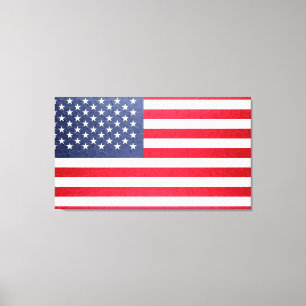 Amerikaanse vlag canvas afdruk
