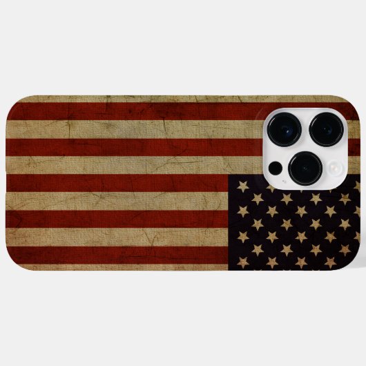  Amerikaanse vlag Case-Mate iPhone Case (Achterkant (horizontaal))