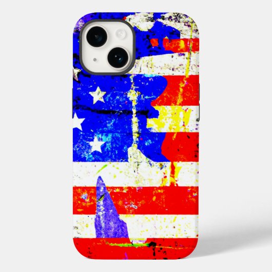 Amerikaanse vlag Case-Mate iPhone case (Achterkant)