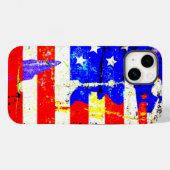 Amerikaanse vlag Case-Mate iPhone case (Achterkant (horizontaal))