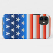 Amerikaanse vlag Case-Mate iPhone case (Achterkant (horizontaal))