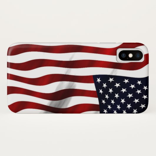 Amerikaanse vlag Case-Mate iPhone case (Achterkant (horizontaal))
