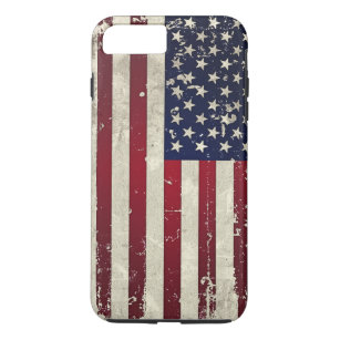 Amerikaanse vlag 	iPhone 8 plus / 7 plus hoesje